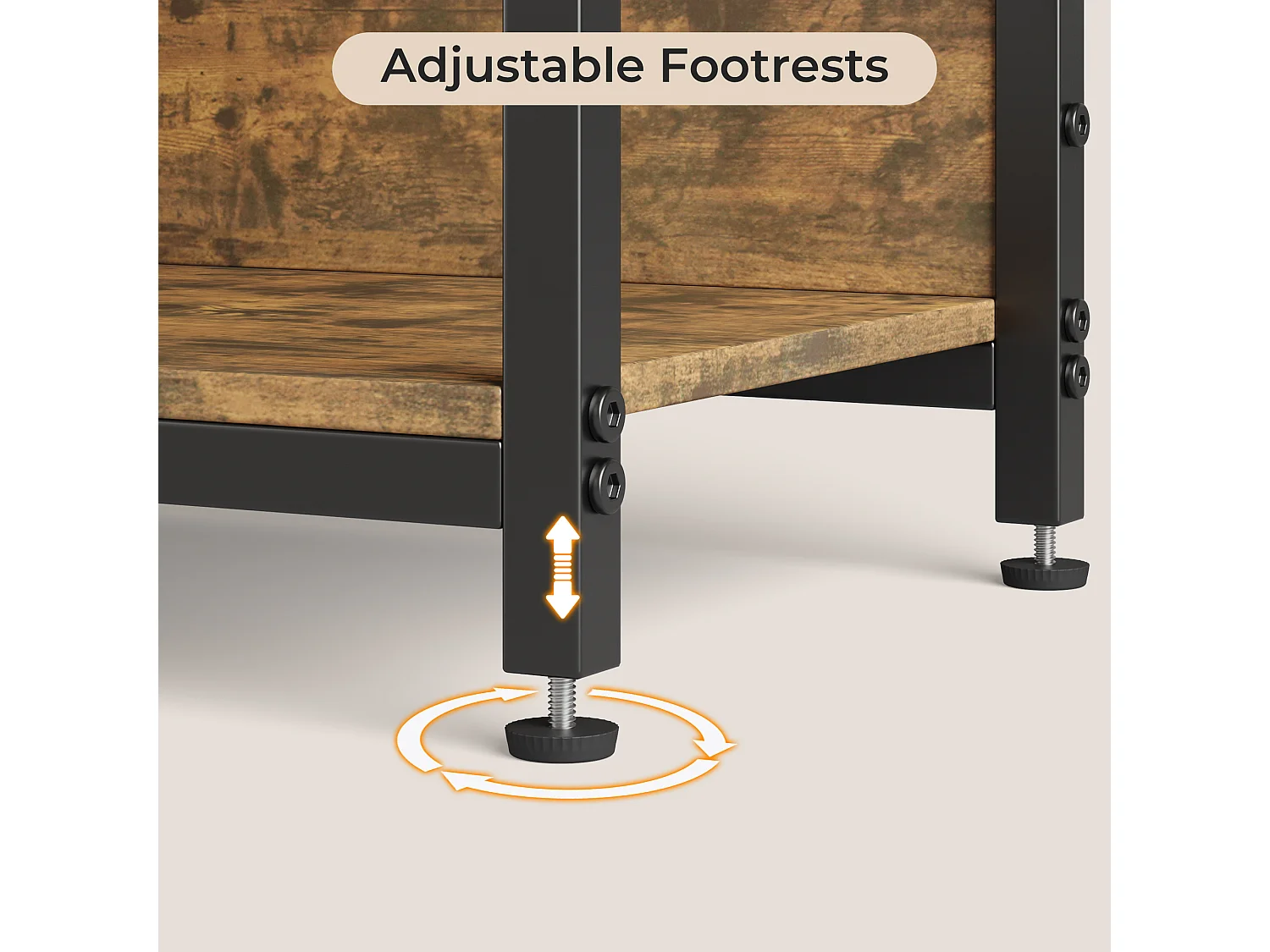 Bibliothèque Séparation 9 Cases Imitation Chêne Et Acier Marron