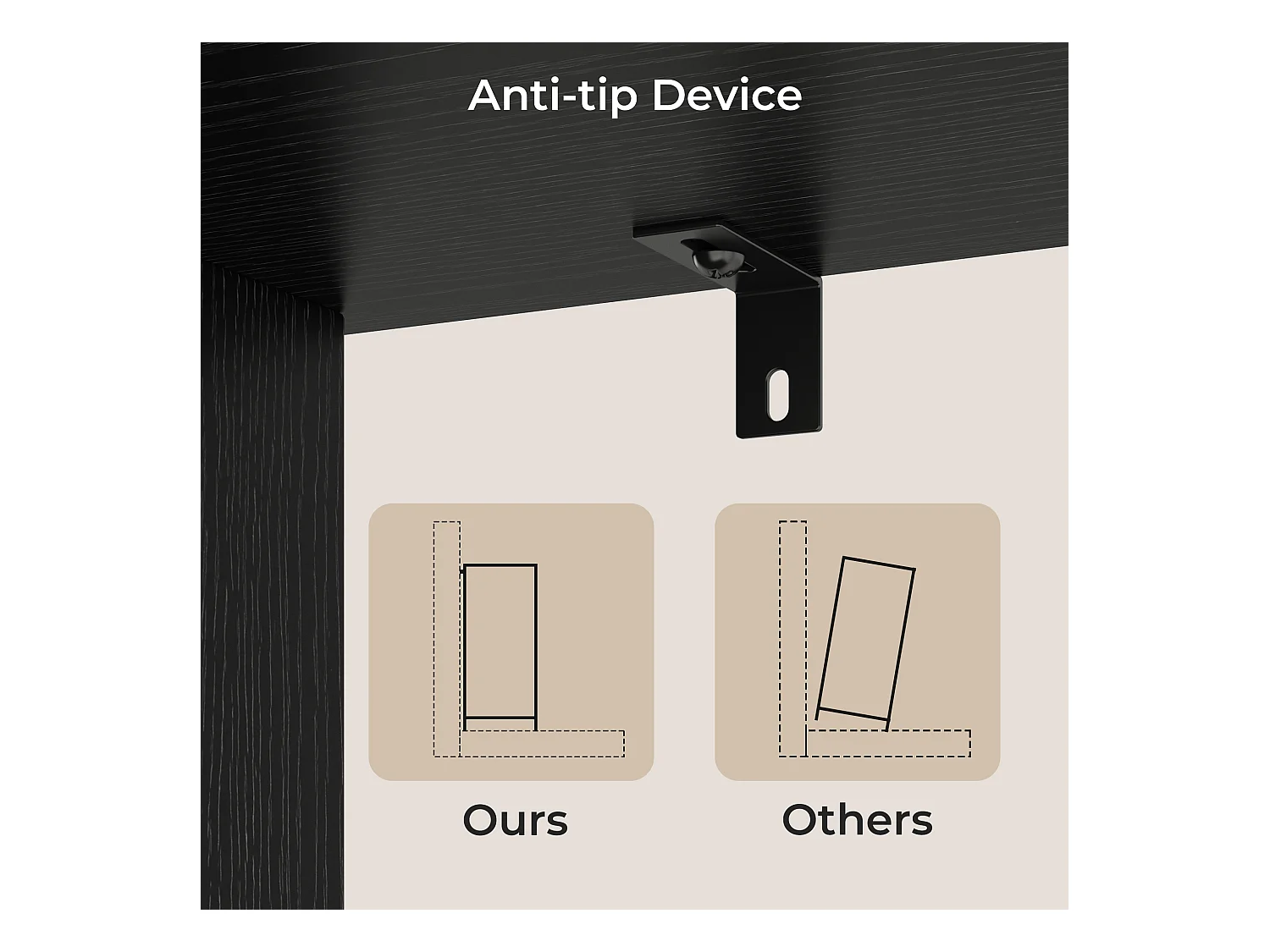 Bibliothèque Séparation 9 Cases Imitation Chêne Et Acier Noir