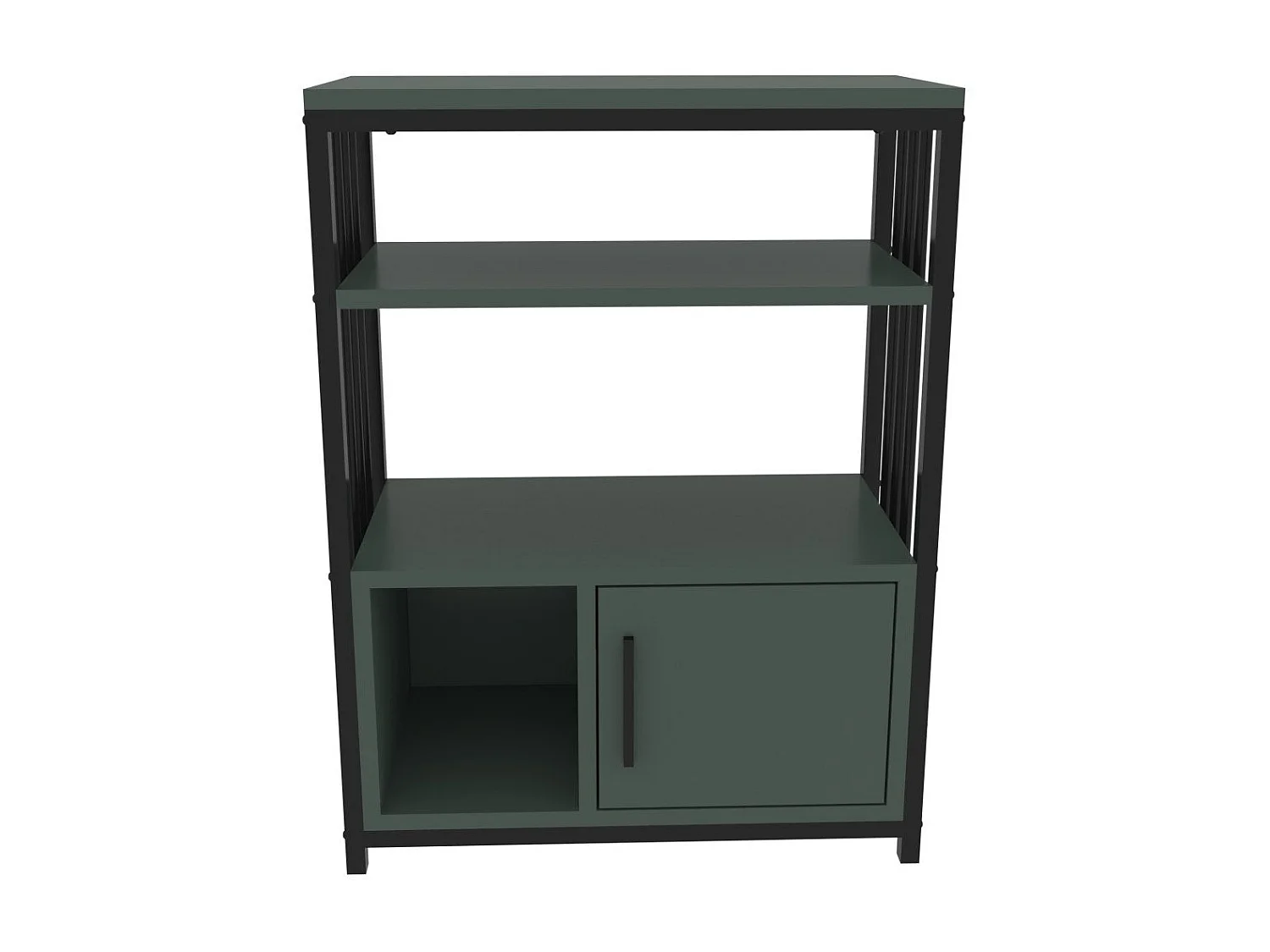 Table d'appoint Kama L60cm Noir et Vert