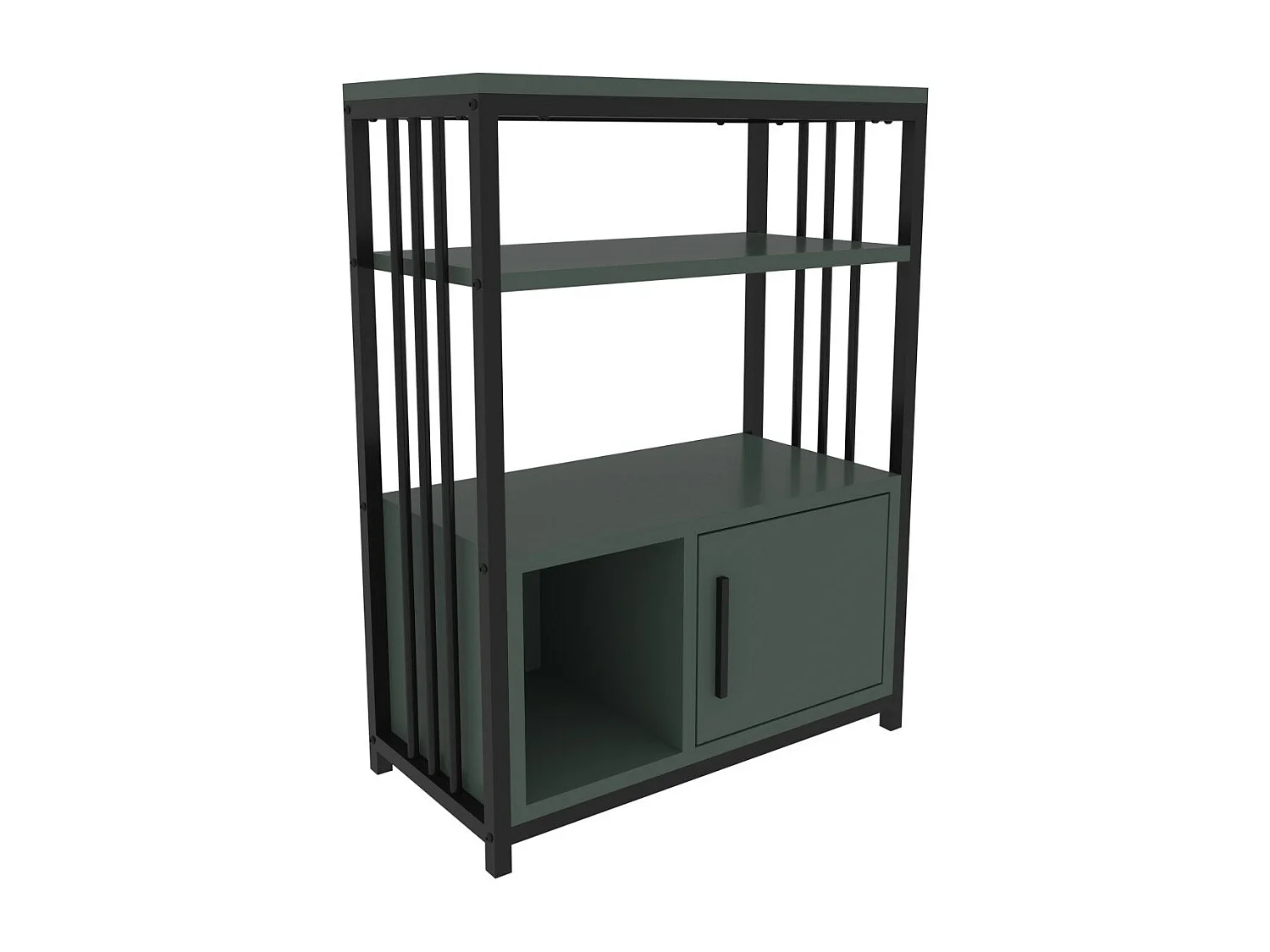 Table d'appoint Kama L60cm Noir et Vert