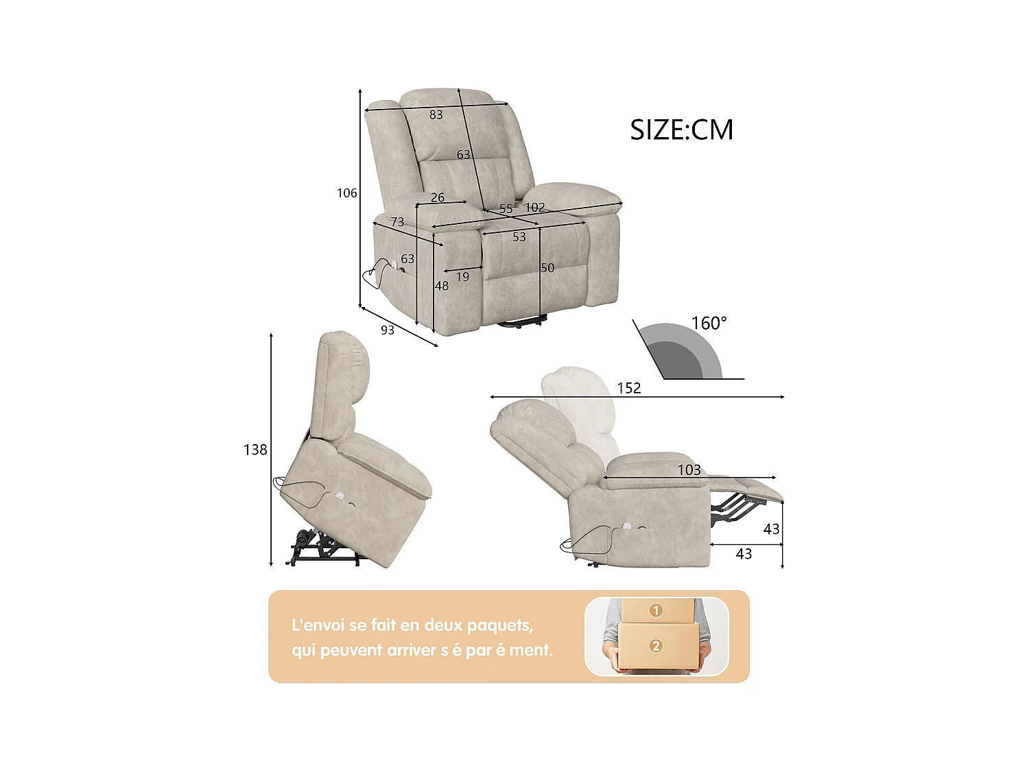 Fauteuil Luxe De Relaxation Et Massage Électrique