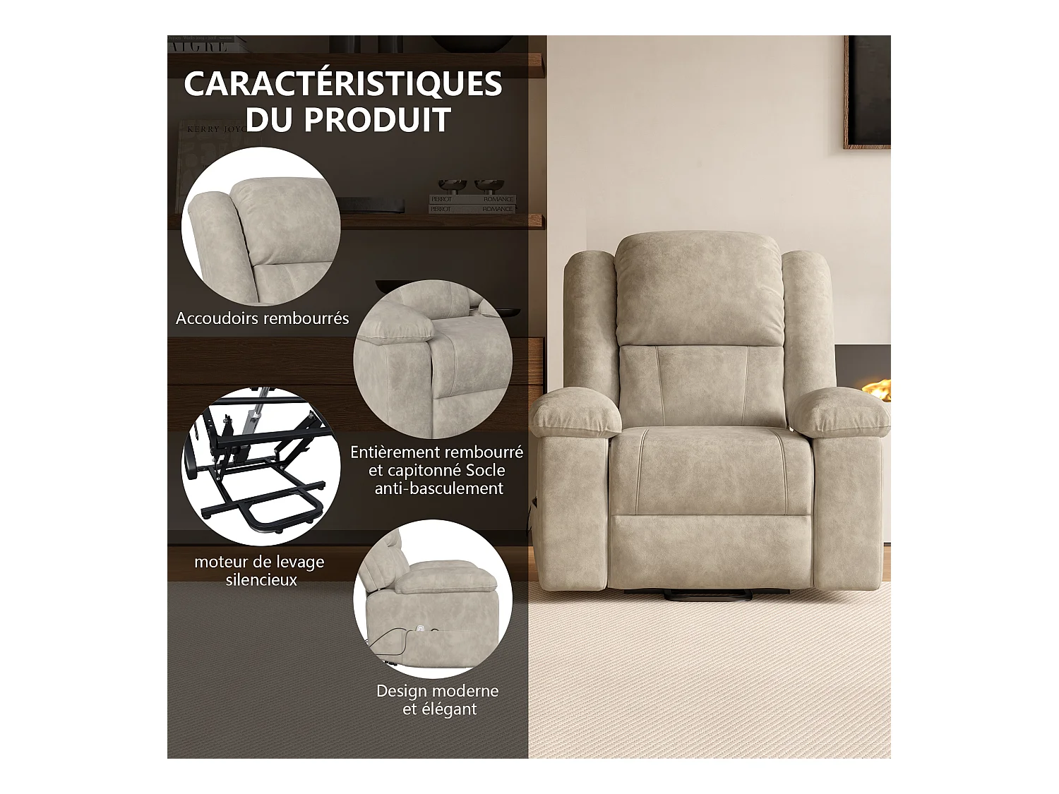 Fauteuil Luxe De Relaxation Et Massage Électrique