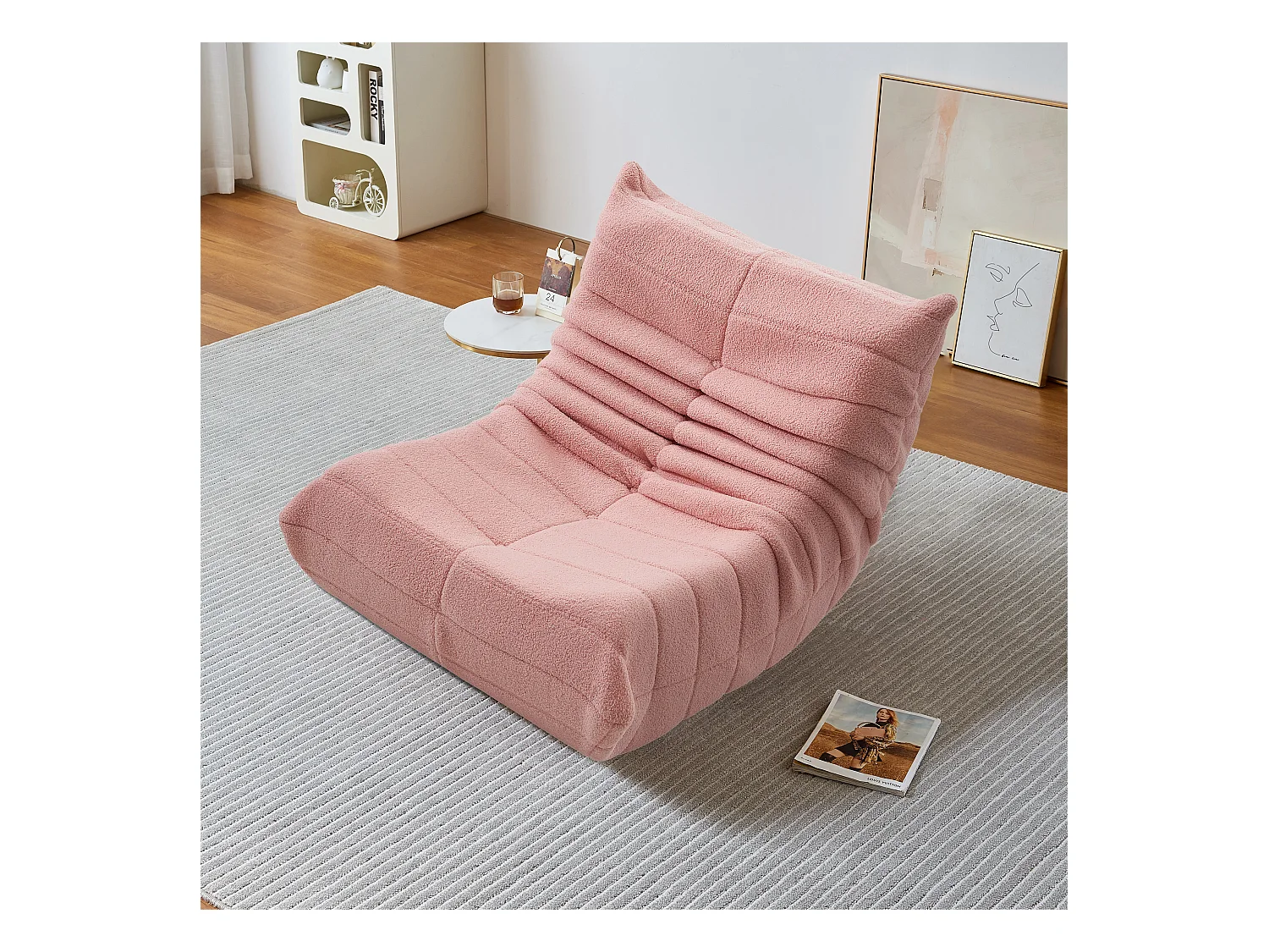 Chillsessel Einzelsofa Lazy Sofa Sessel, Rosa