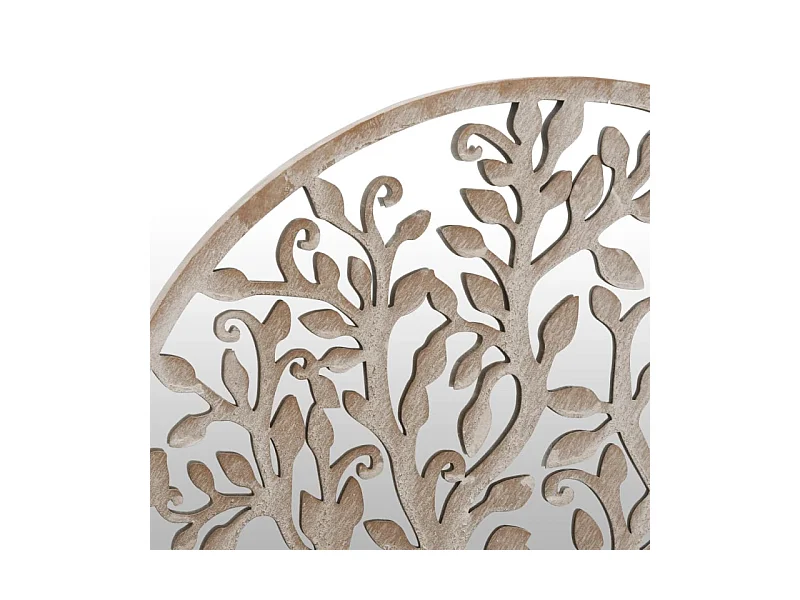 Espelho Redondo em Ferro Areia para Decoração de Interiores 40x2,5 cm