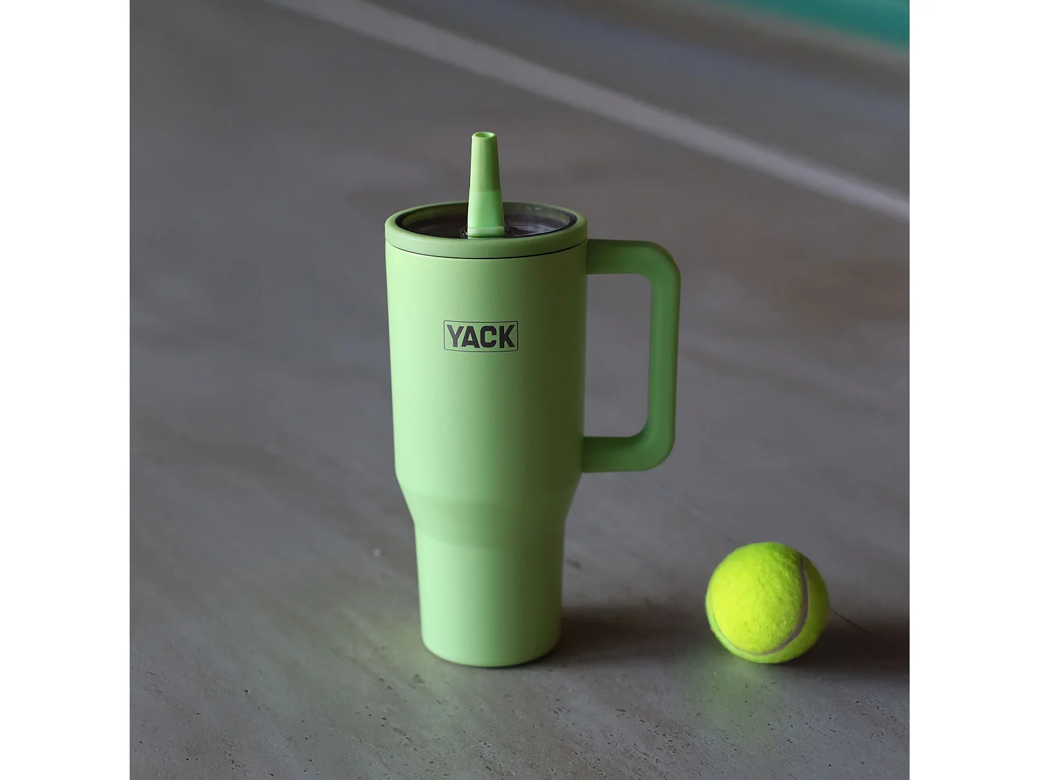 Yack - Gobelet Isotherme Yack 90cl En Acier Inoxydable Vert Fluo Anti-derapant