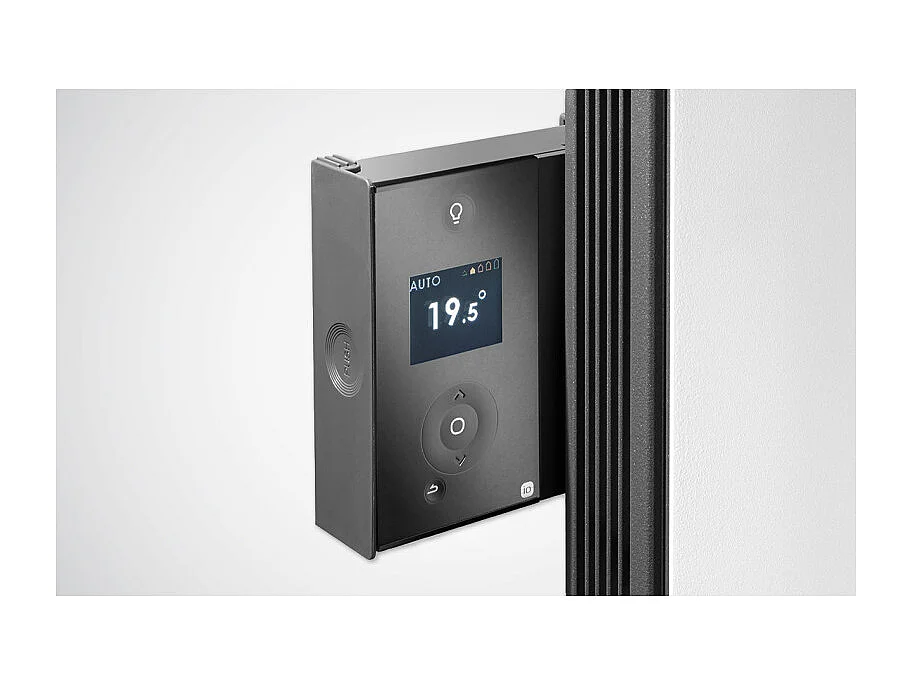 Radiateur connecté pilotage intelligent vertical DIVALI 1500W gris étoilé ATLANTIC 507629