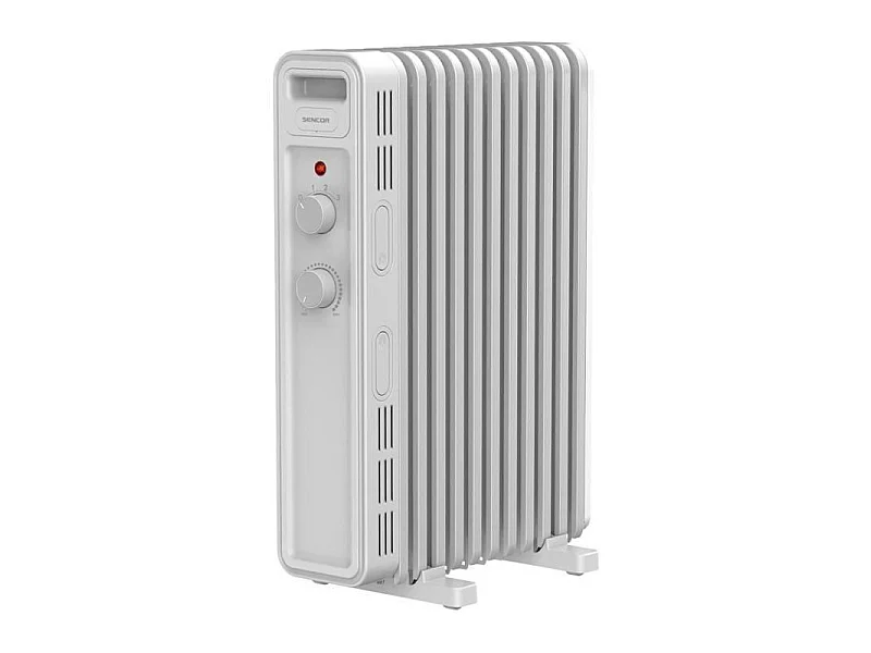 Radiateur électrique bain d'huile - SENCOR - SOH 3411WH - 2300 W - 2 boutons - Blanc