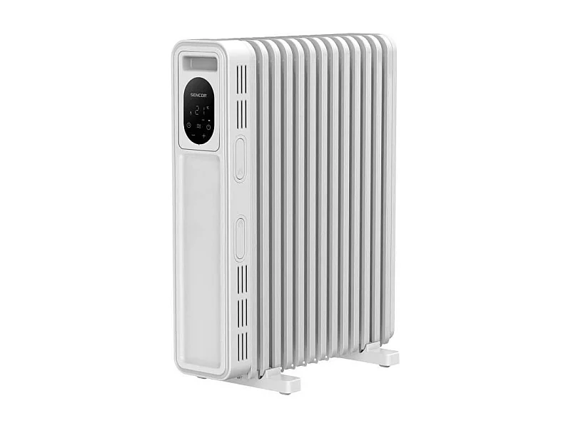 Radiateur électrique bain d'huile - SENCOR - SOH 6213WH - 2500 W - Panneau de commande numérique - Blanc