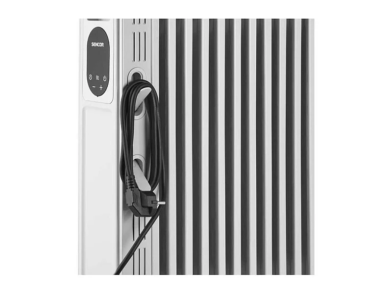 Radiateur électrique bain d'huile - SENCOR - SOH 6213WH - 2500 W - Panneau de commande numérique - Blanc