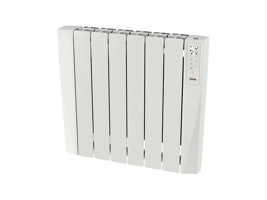 Radiateur électrique - Fluide caloporteur - 1000 W - Ferroli - Néo connecté - Horizontal - Blanc