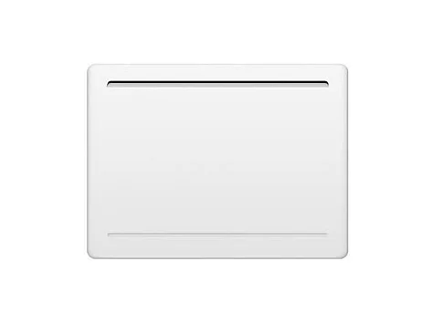 Radiateur électrique fixe a inertie seche céramique 1000W OCEANIC Rubis - Design galbé - Blanc - NF