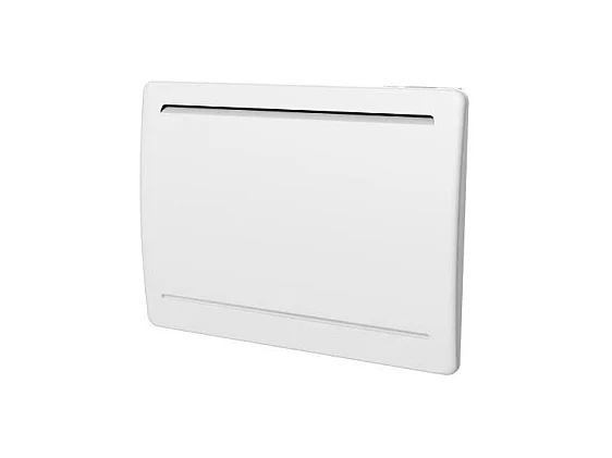 Radiateur électrique fixe a inertie seche céramique 1000W OCEANIC Rubis - Design galbé - Blanc - NF