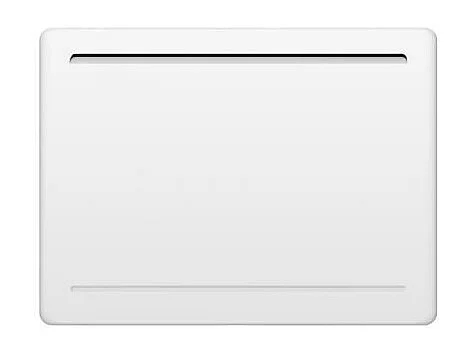 Radiateur électrique fixe a inertie seche céramique 1000W OCEANIC Rubis - Design galbé - Blanc - NF