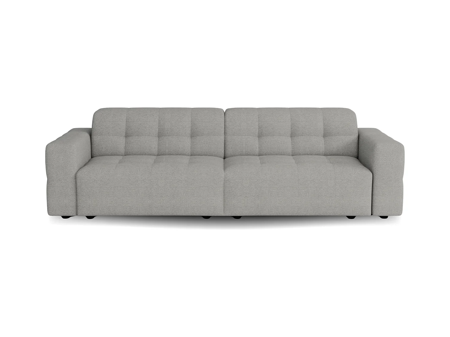 Bergamo 3-Sitzer Sofa – Stoff Raven 7 grau, 244×102×70 cm