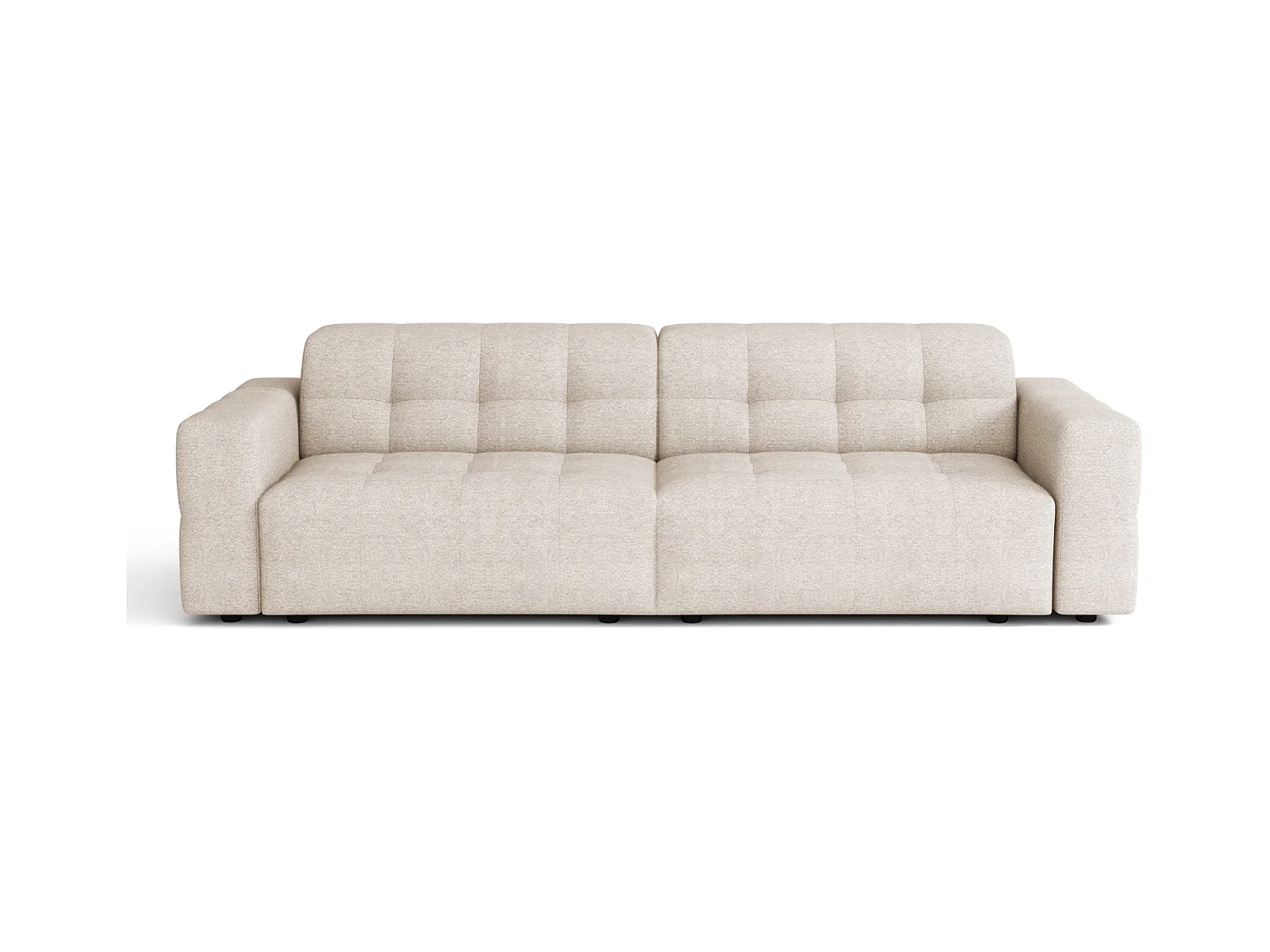 Sofa Bergamo 3-osobowa, tkanina Raven 24 kremowa – 244×102×70 cm