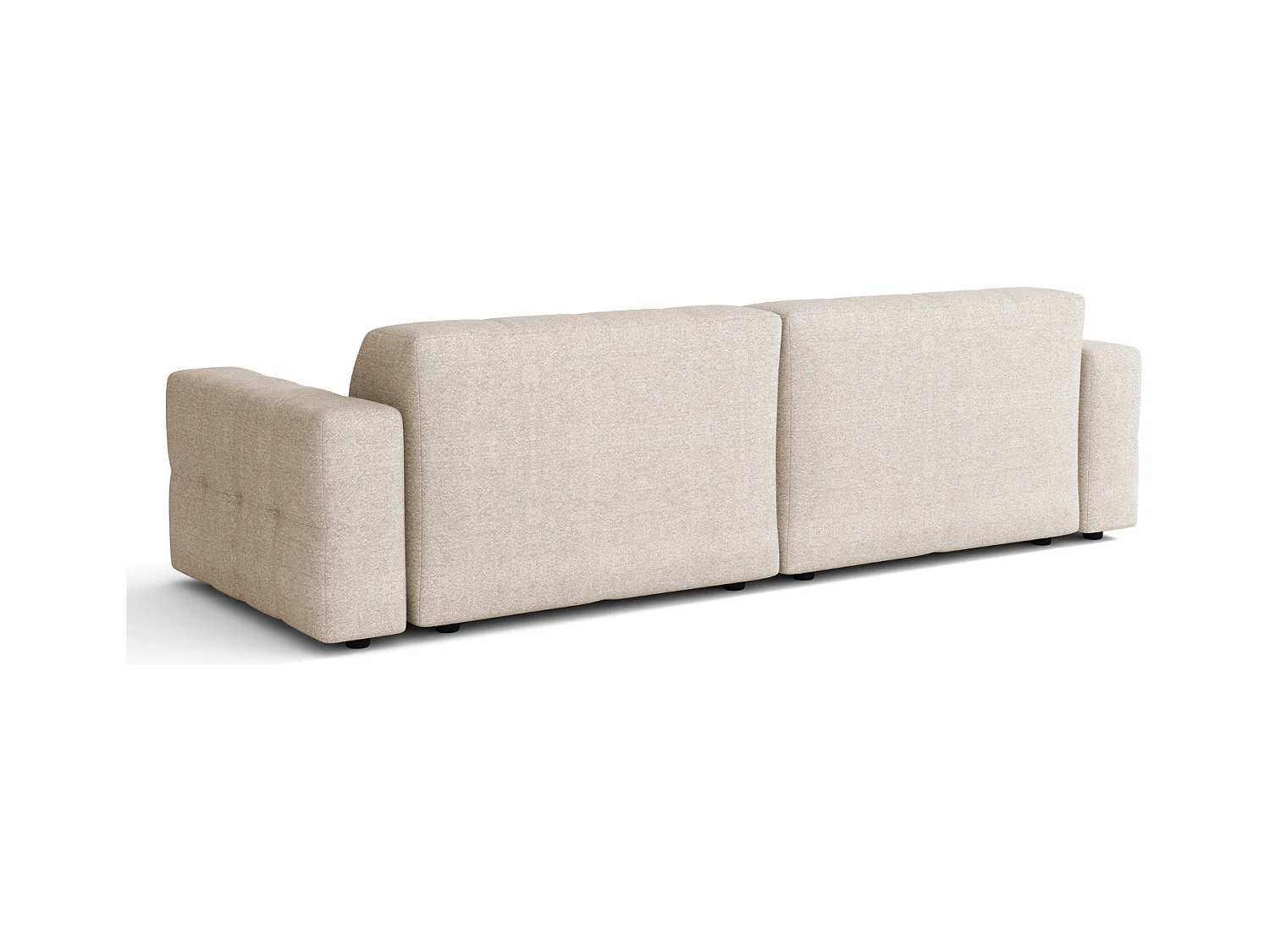 Sofa Bergamo 3-osobowa, tkanina Raven 24 kremowa – 244×102×70 cm