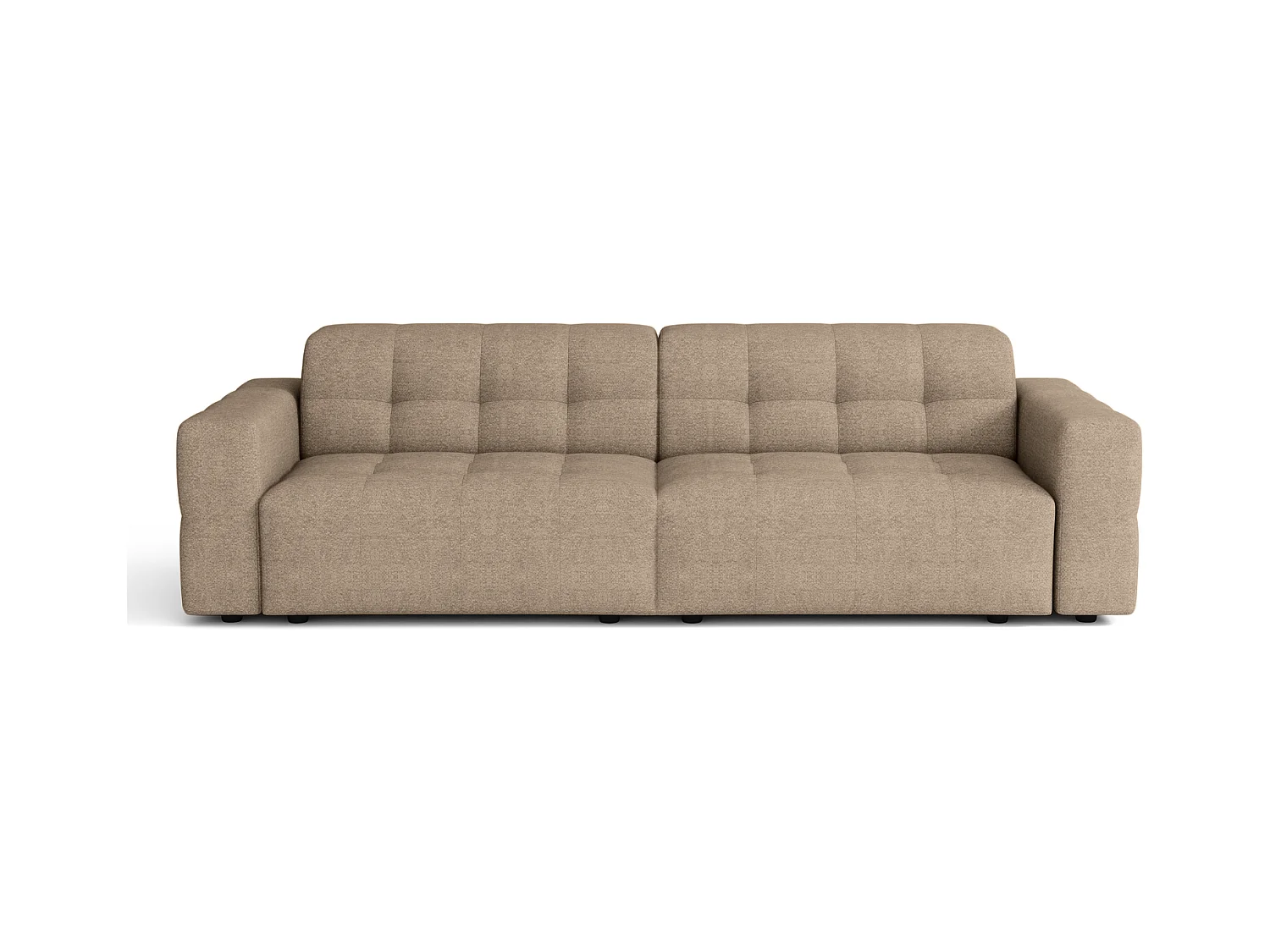 Sofa Bergamo 3-osobowa, tkanina Raven 30 beżowa– 244×102×70 cm