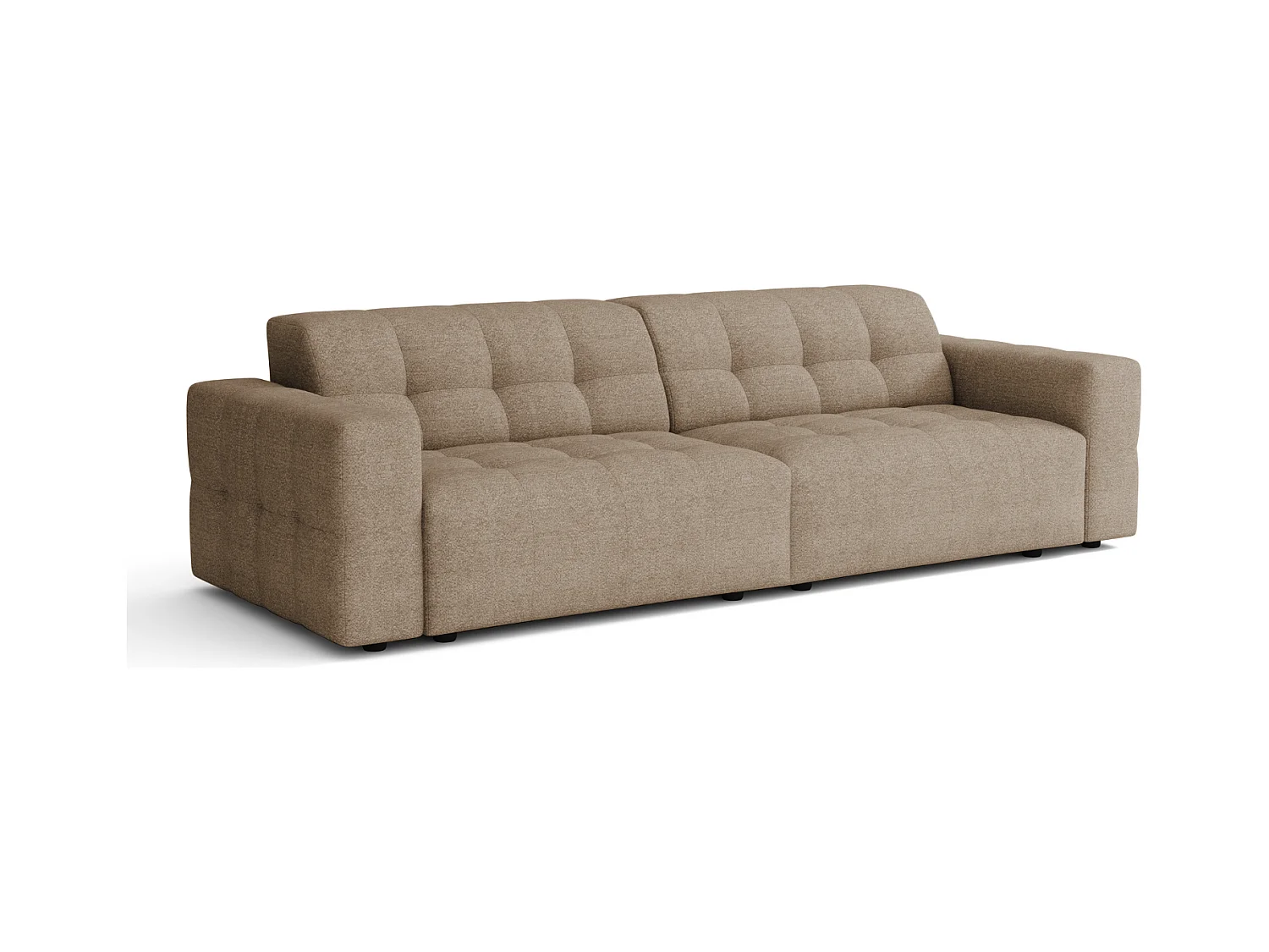 Sofa Bergamo 3-osobowa, tkanina Raven 30 beżowa– 244×102×70 cm