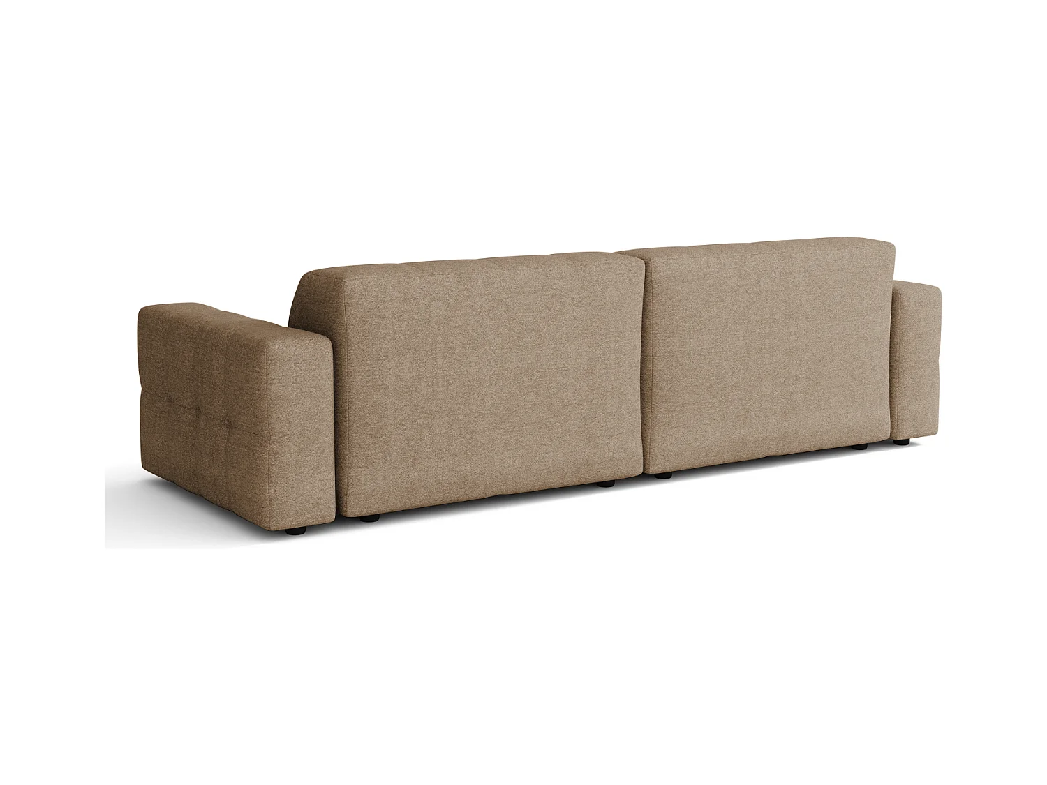 Sofa Bergamo 3-osobowa, tkanina Raven 30 beżowa– 244×102×70 cm