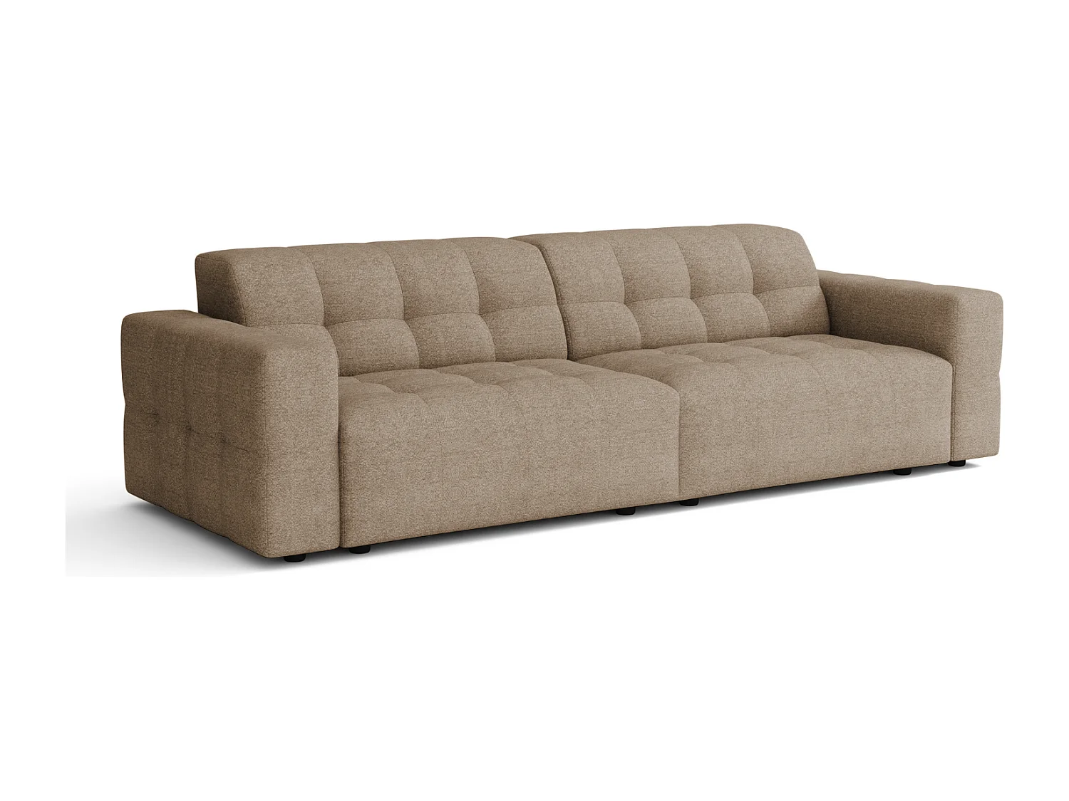 Sofa Bergamo 3-osobowa, tkanina Raven 30 beżowa– 244×102×70 cm