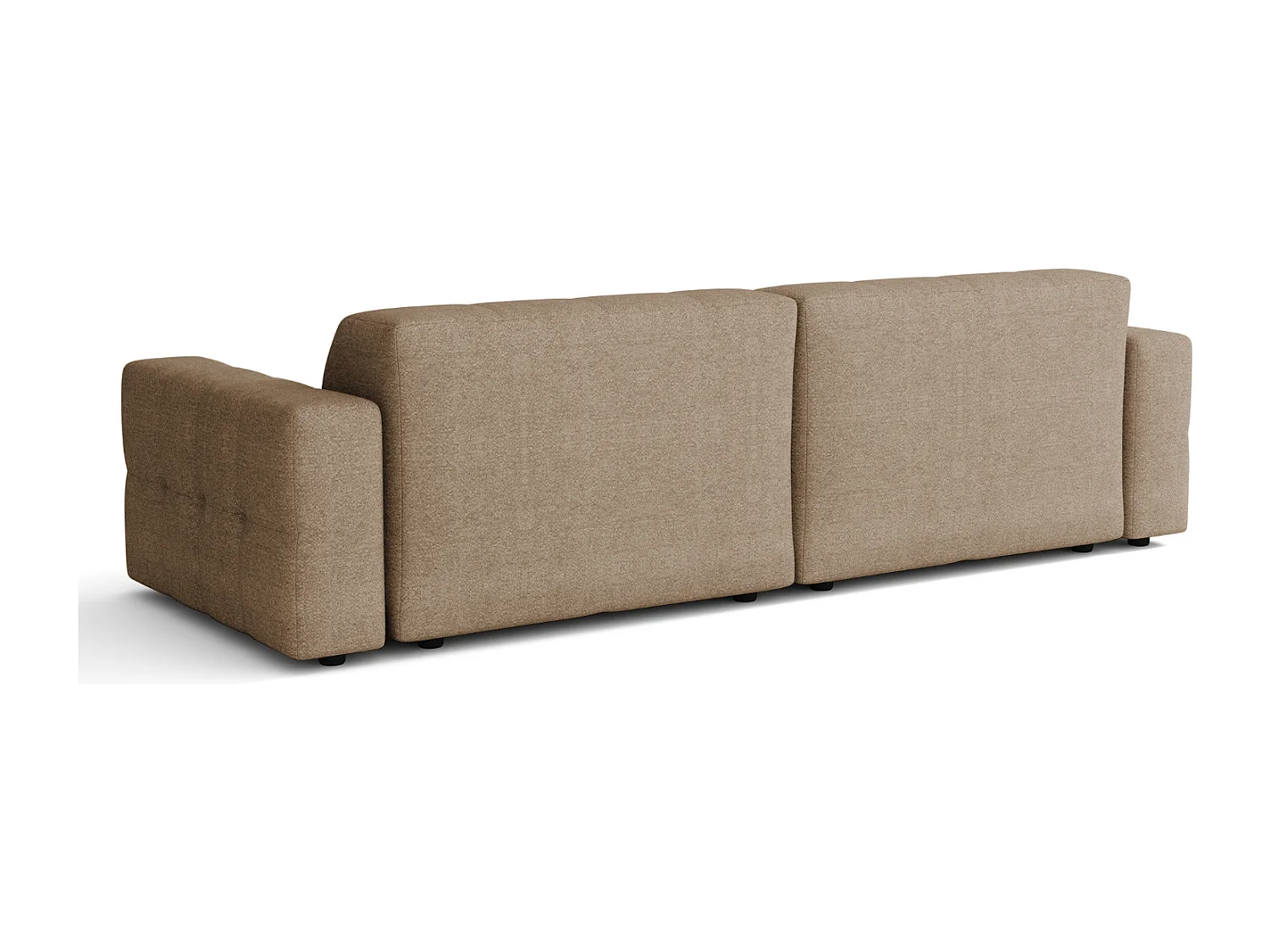 Sofa Bergamo 3-osobowa, tkanina Raven 30 beżowa– 244×102×70 cm
