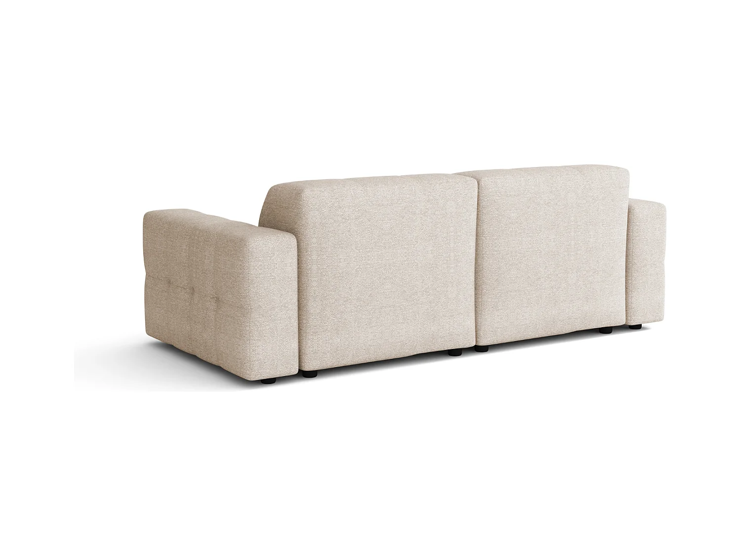 Bergamo 2-Sitzer Sofa – Stoff Raven 24 creme, 204×102×70 cm