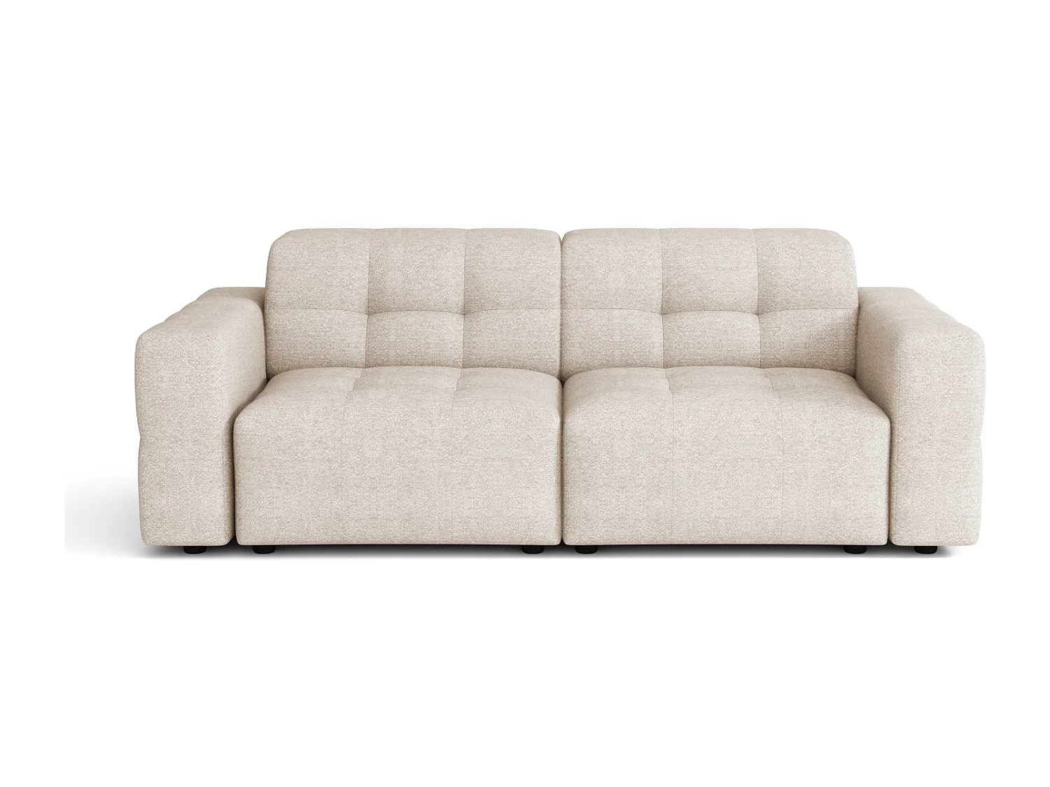 Sofa Bergamo 2-osobowa, tkanina Raven 24 kremowa – 204×102×70 cm