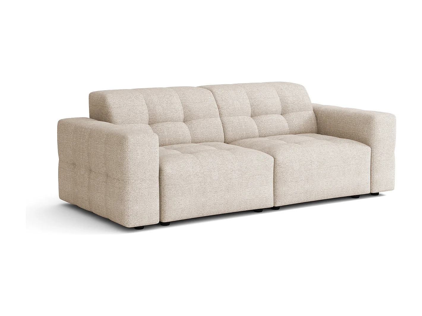 Sofa Bergamo 2-osobowa, tkanina Raven 24 kremowa – 204×102×70 cm