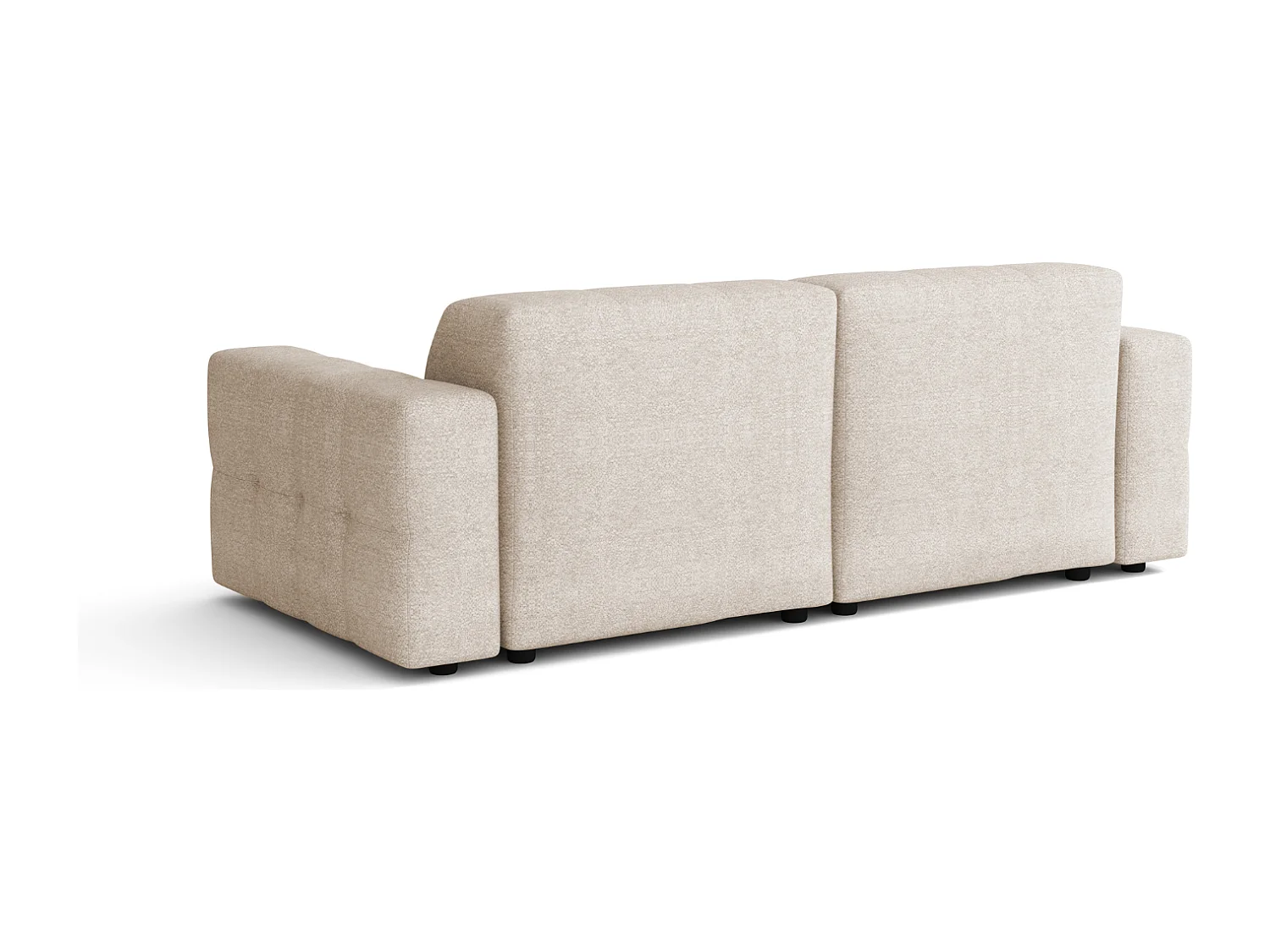 Sofa Bergamo 2-osobowa, tkanina Raven 24 kremowa – 204×102×70 cm