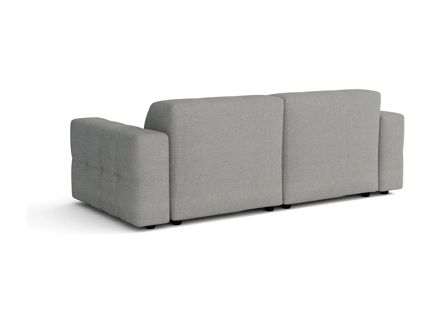 Bergamo Canapé 2 places – tissu Raven 7 gris, 204×102×70 cm