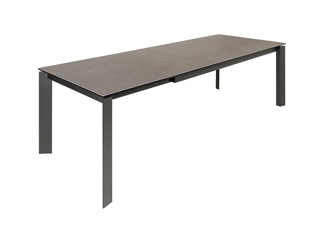 Table de salle à manger FORZA 180–240 cm – Plateau en céramique anthracite – Table extensible moderne