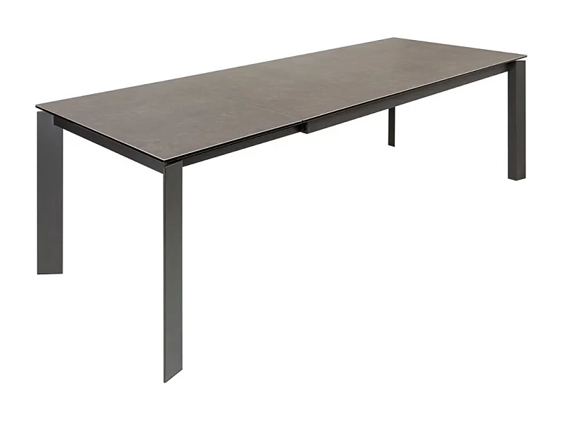 Table de salle à manger FORZA 180–240 cm – Plateau en céramique anthracite – Table extensible moderne