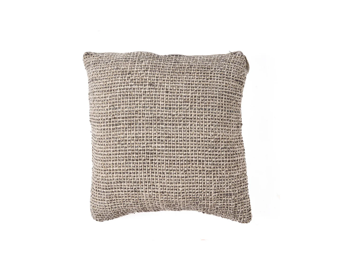 De Linen Grain Kussensloop - Naturel Zwart