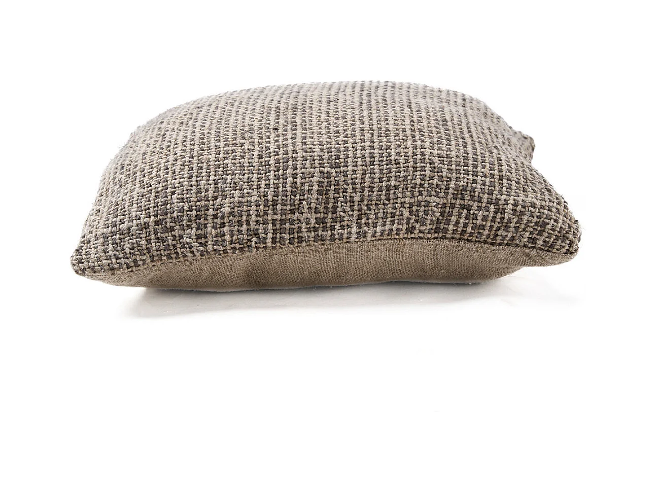 De Linen Grain Kussensloop - Naturel Zwart