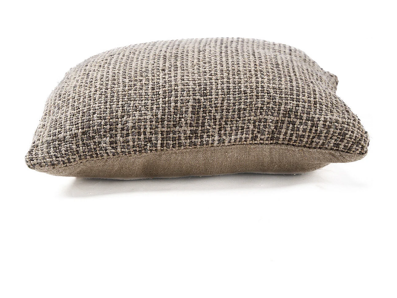 La Housse de Coussin Linen Grain - Noir Naturel