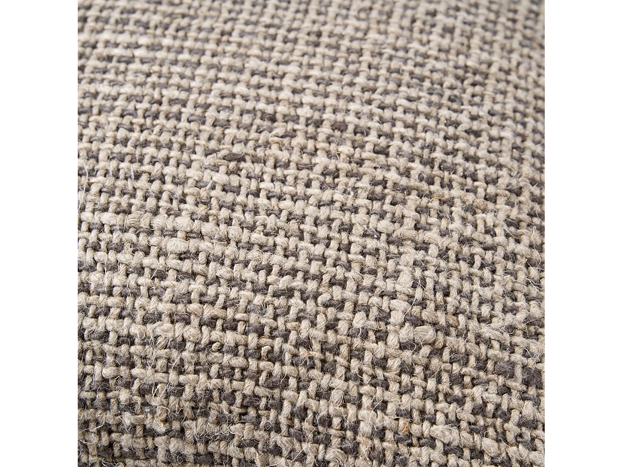 La Housse de Coussin Linen Grain - Noir Naturel