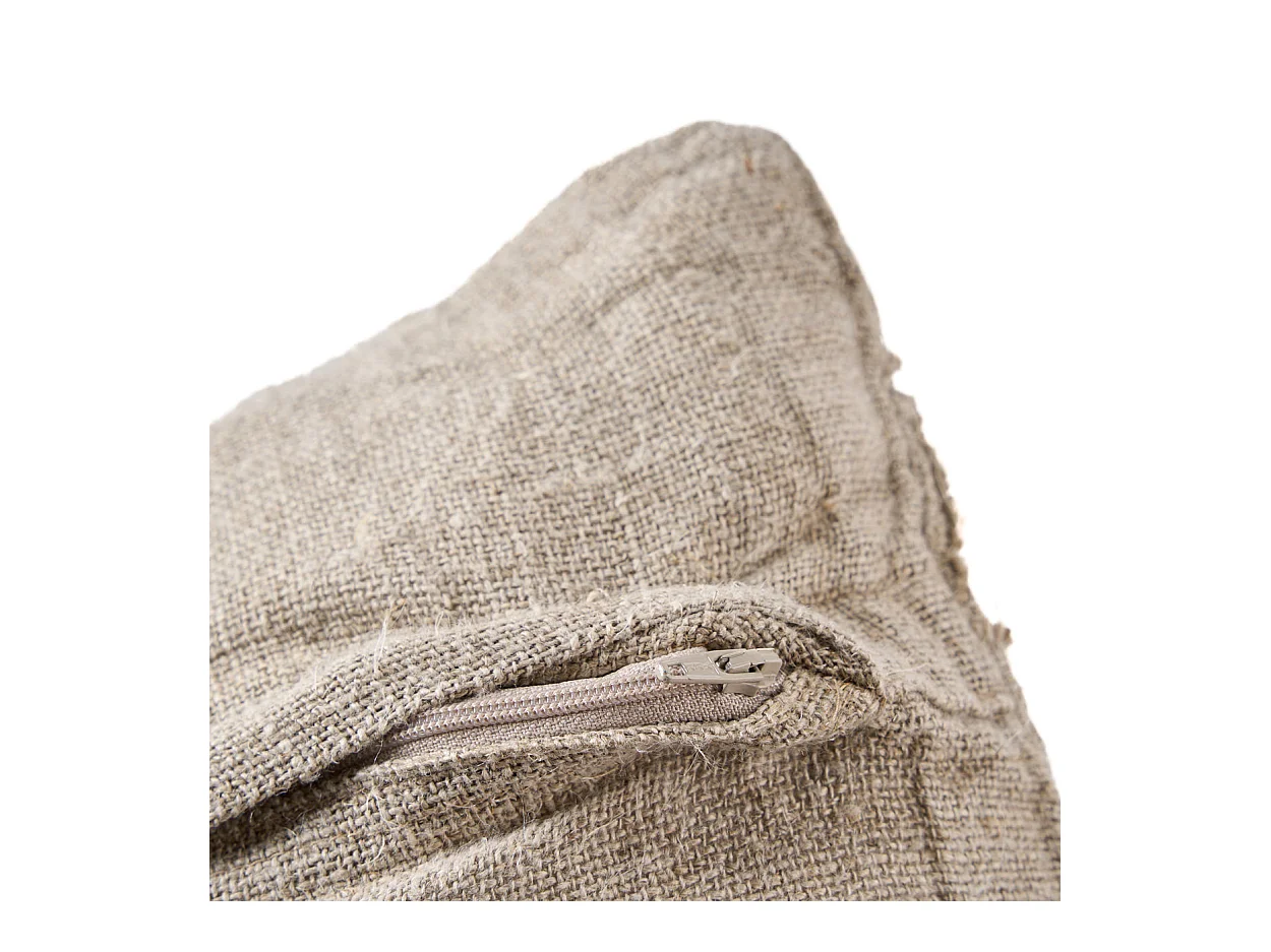 La Funda de Cojín Linen Damier - Natural