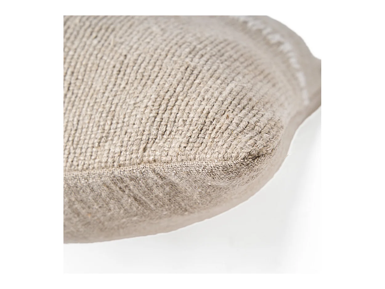 De Linen Stitch Kussensloop - Naturel Wit