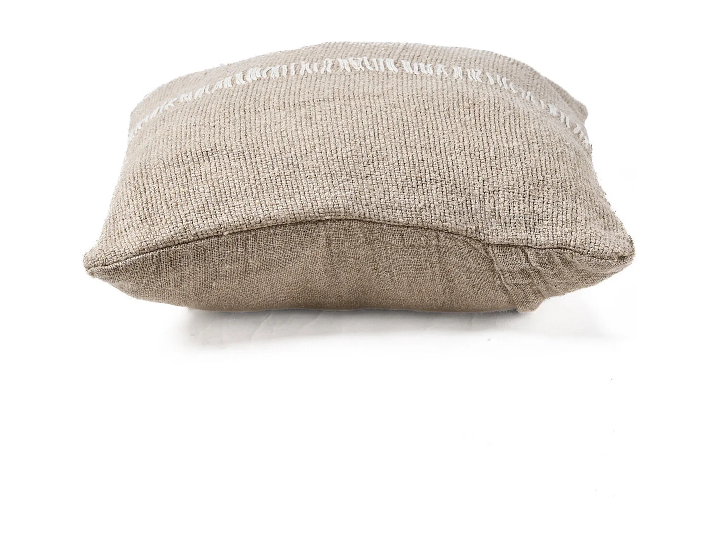 La Housse de Coussin Linen Stitch - Blanc Naturel