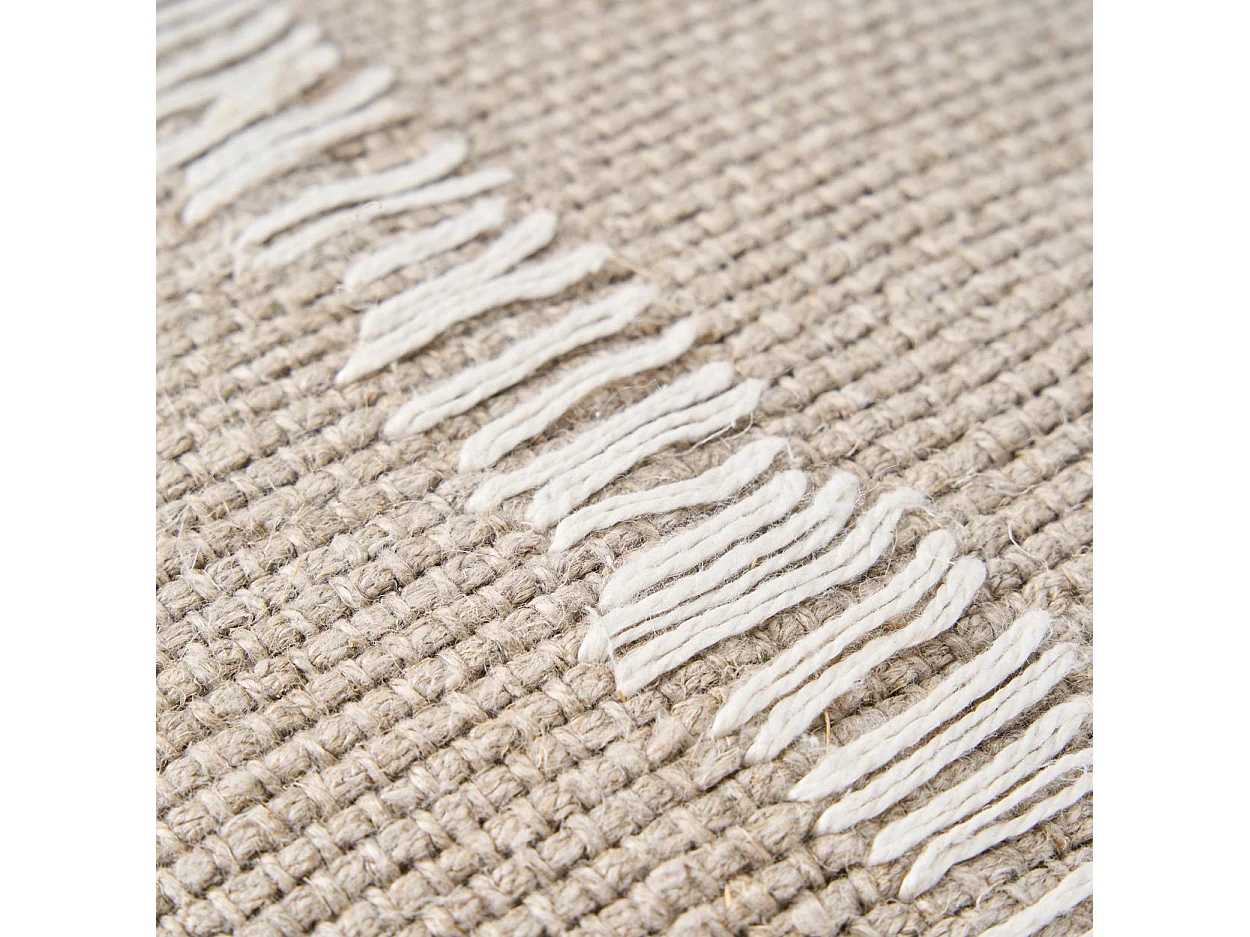 La Funda de Cojín Linen Stitch - Blanco Natural