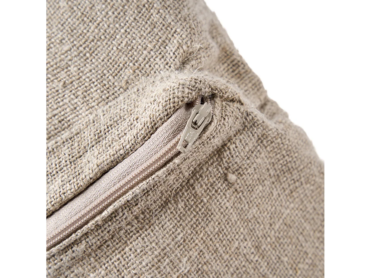La Funda de Cojín Linen Stitch - Blanco Natural