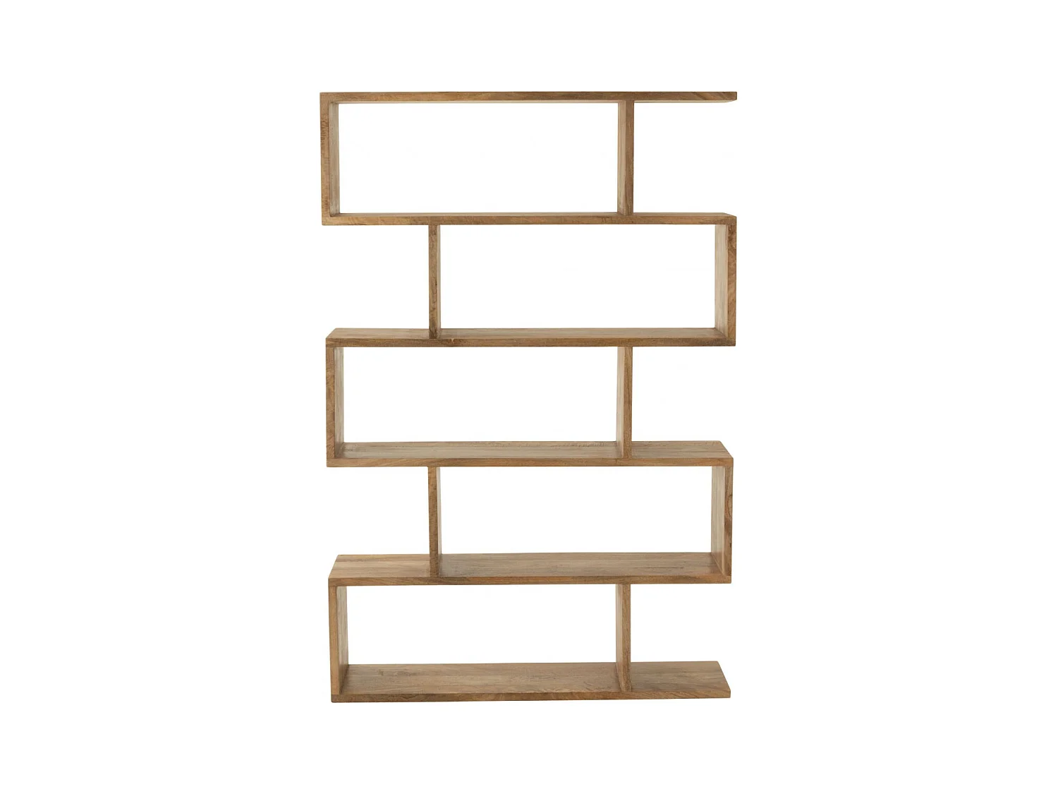 Bibliothèque déstructurée en manguier 5 niches - MAKATI