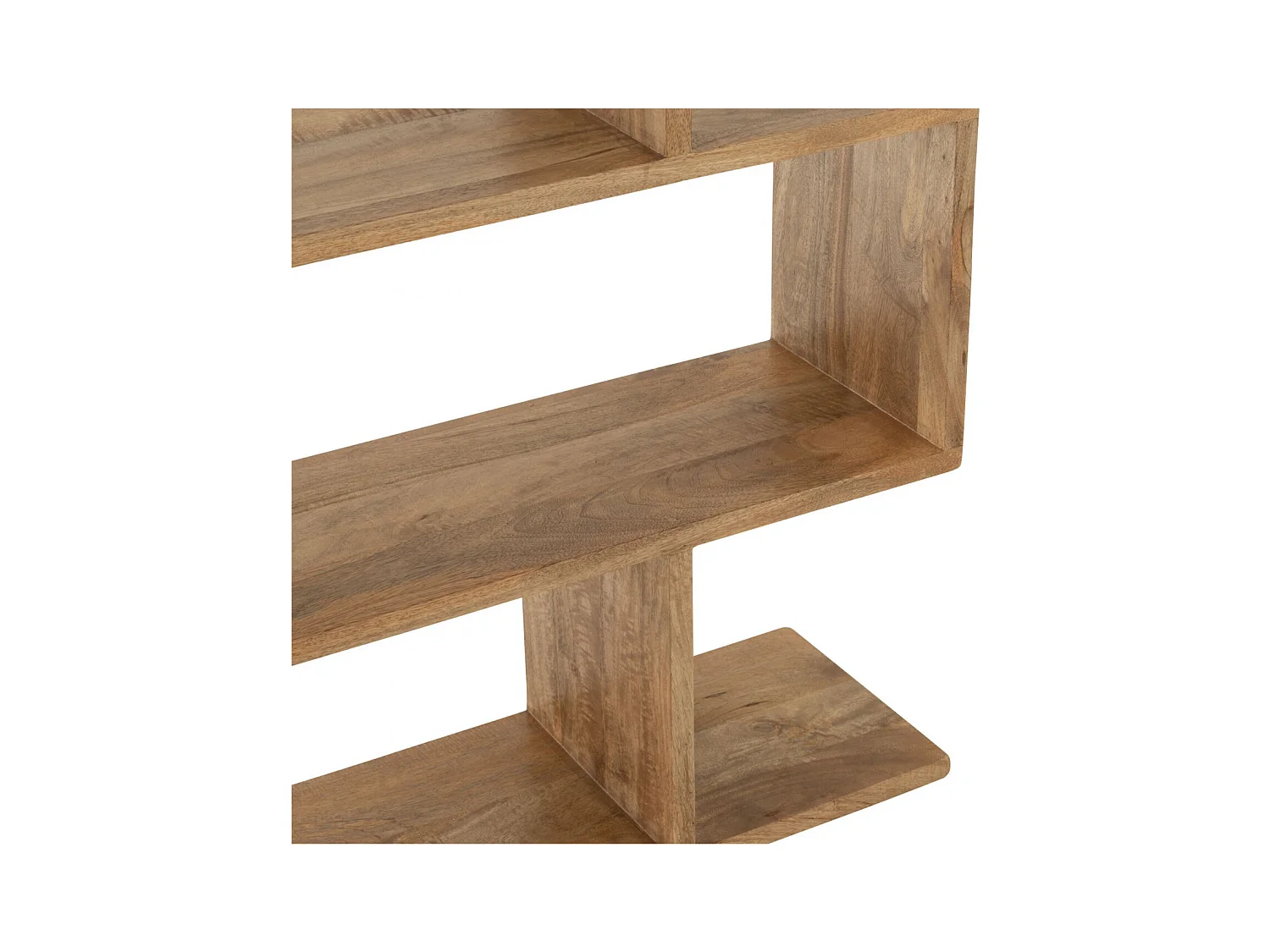 Bibliothèque déstructurée en manguier 5 niches - MAKATI