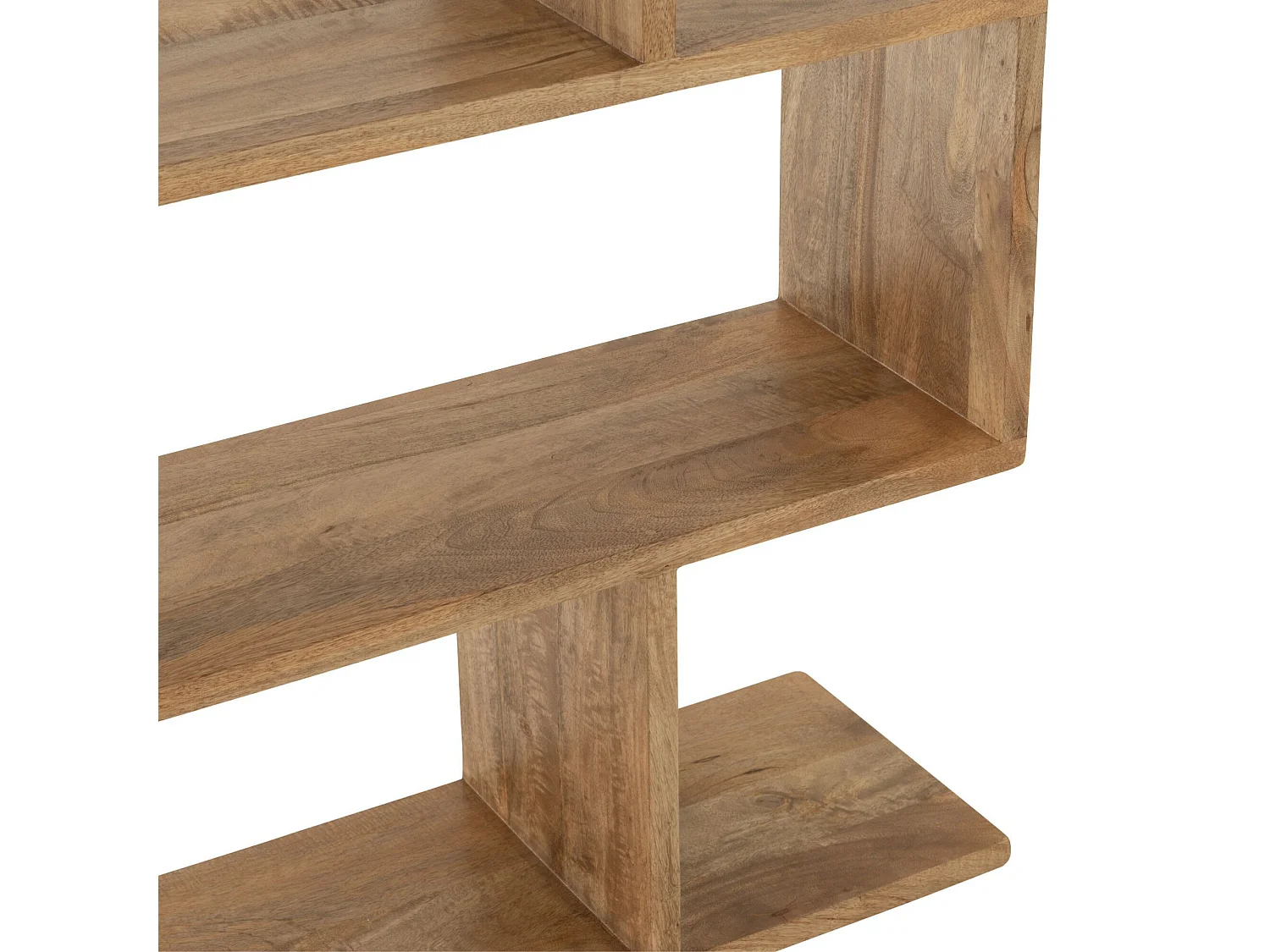 Bibliothèque déstructurée en manguier 5 niches - MAKATI