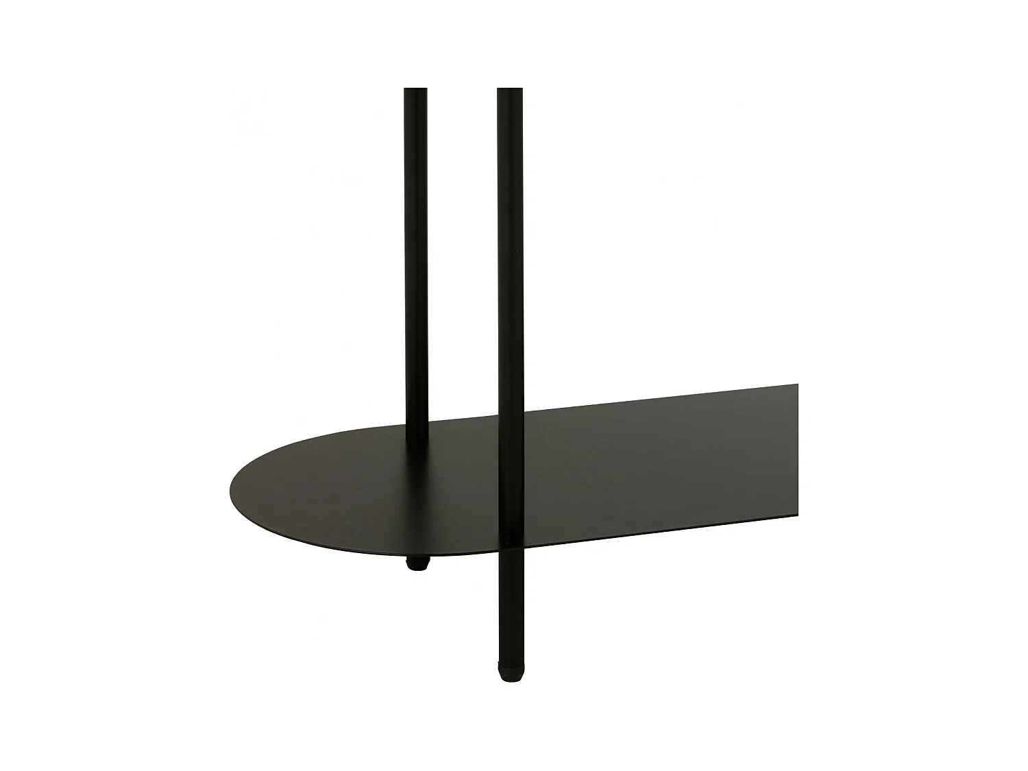 Etagère bibliothèque en métal noir 5 tablettes - OVALO