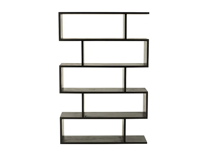 Bibliothèque déstructurée en manguier 5 niches - MAKATI