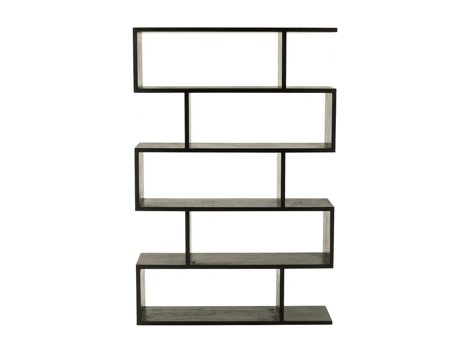 Bibliothèque déstructurée en manguier 5 niches - MAKATI