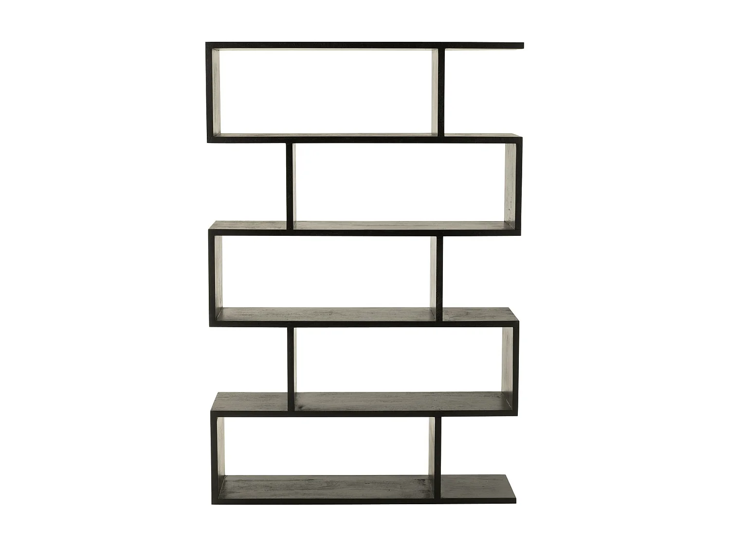 Bibliothèque déstructurée en manguier 5 niches - MAKATI