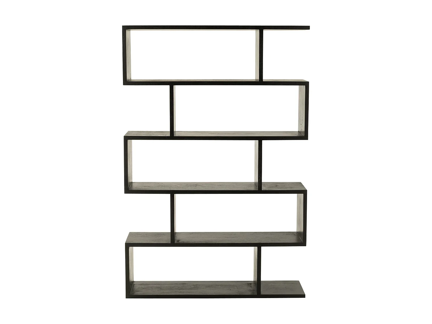 Bibliothèque déstructurée en manguier 5 niches - MAKATI