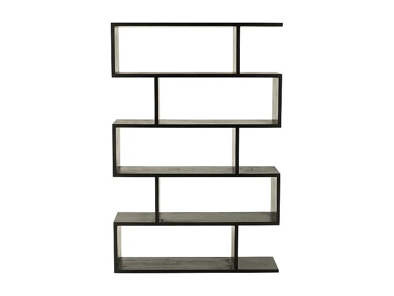 Bibliothèque déstructurée en manguier 5 niches - MAKATI